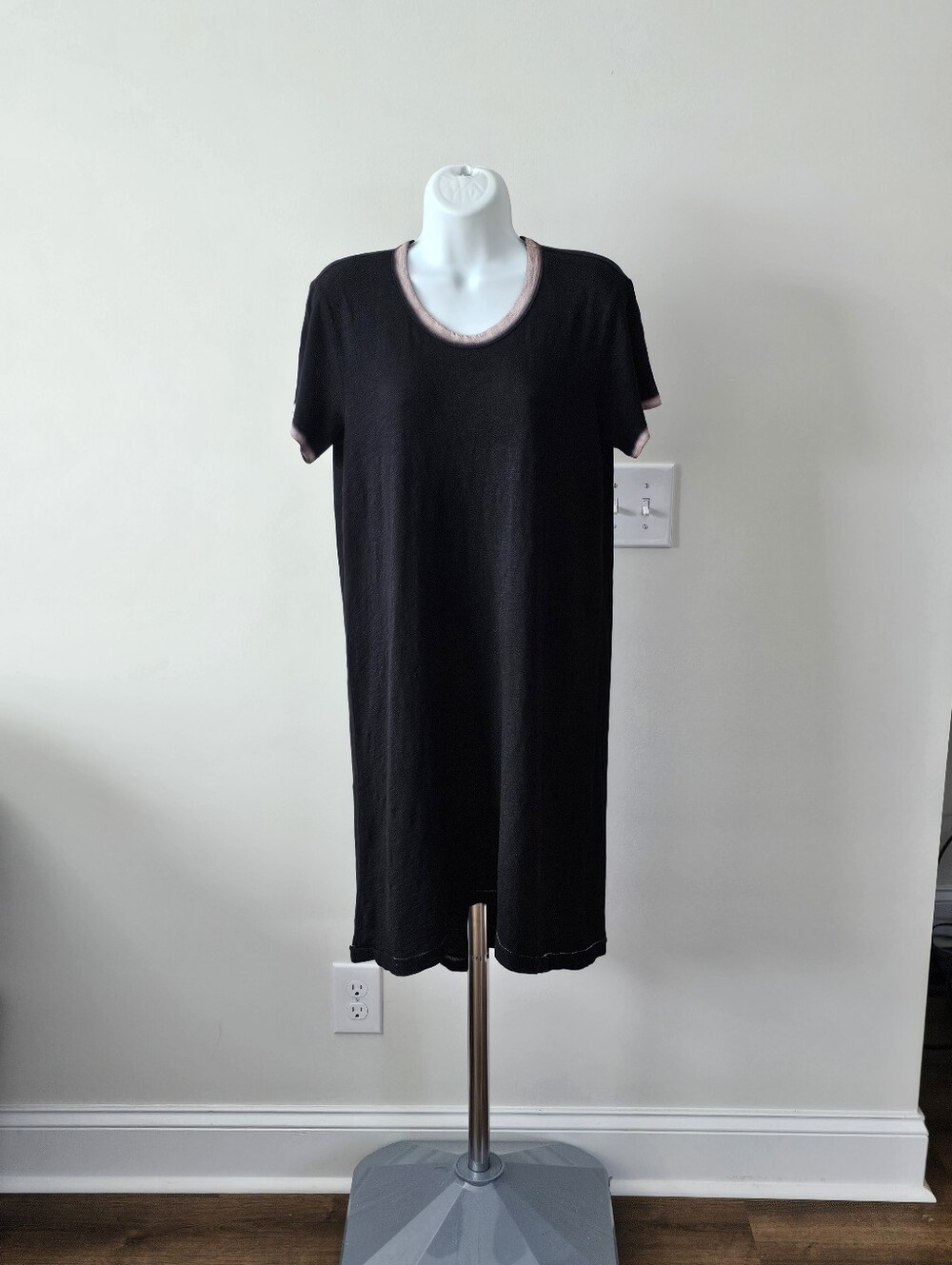 WILT Cotton Tee Shirt Dress Black Size Small NWT